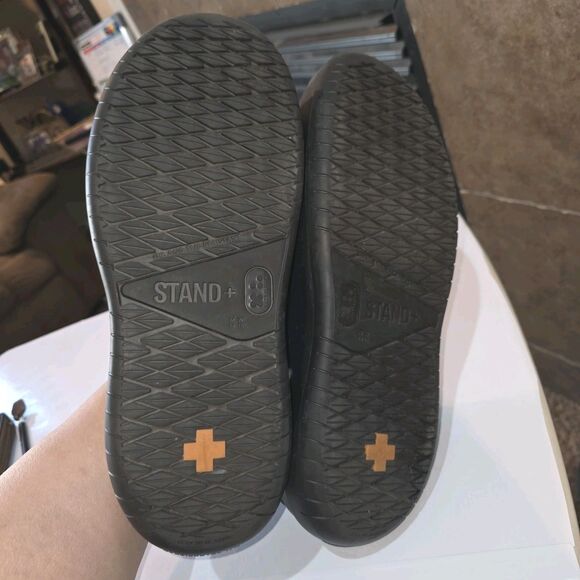 STAND+ AntiGrav 2 Sz14 Black Energy Revovery Slip On Comfort Standing Logo Shoes main image 7